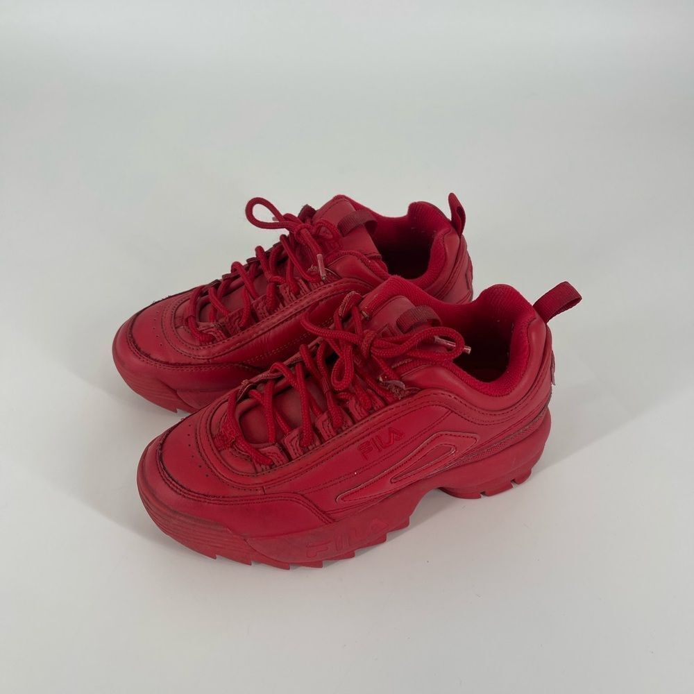 Red FILA shoes